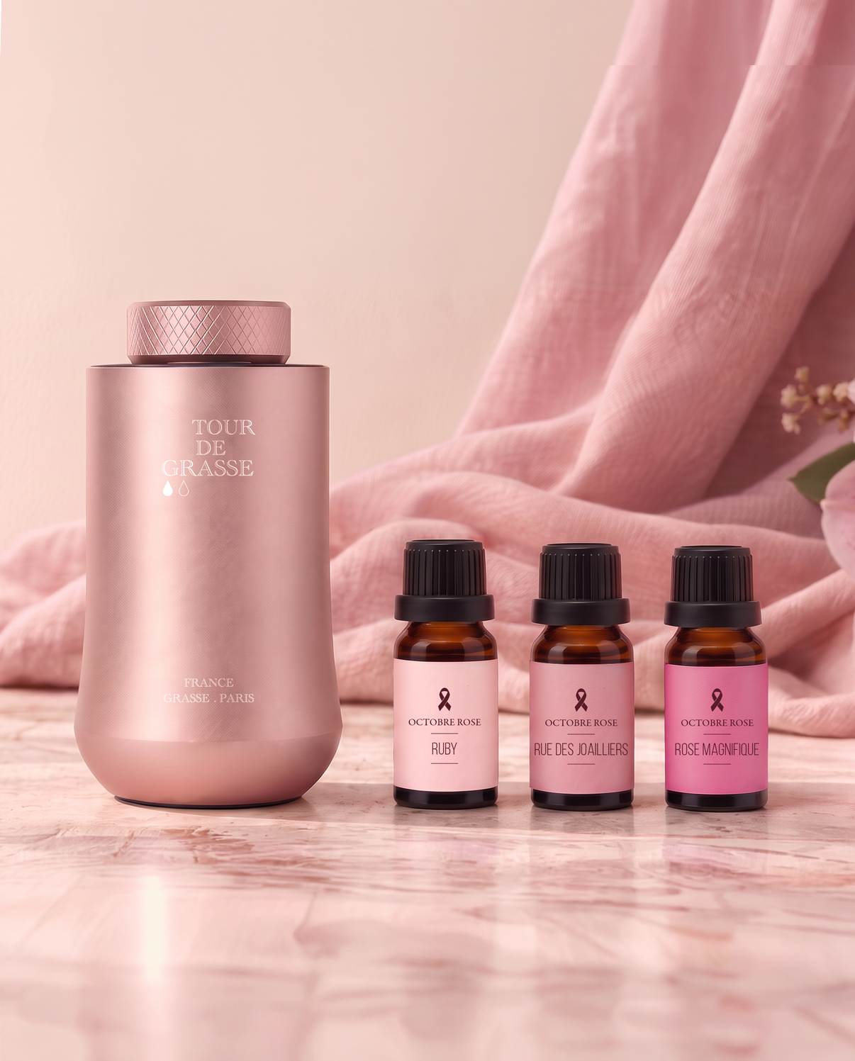 Grasse 10 — Édition Octobre Rose (+ 3 fragrances 10 ml offertes)